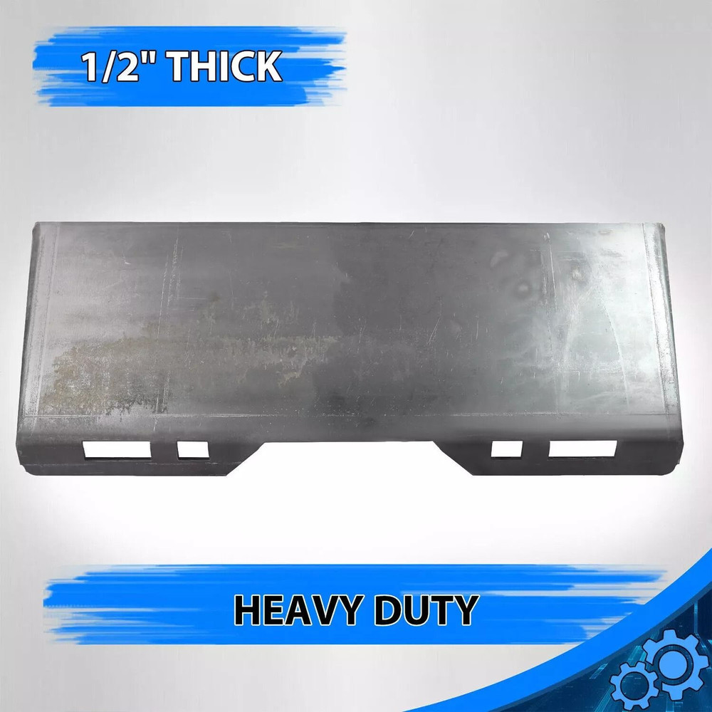 12 Thick Skid Steer Mount Plate Adapter Quick Tach Attachment For Loaders HeavyDuty Metal Constru 15