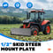 12 Thick Skid Steer Mount Plate Adapter Quick Tach Attachment For Loaders HeavyDuty Metal Constru 7