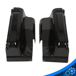 2004-2008 ford f-150 crew cab 4 door metal cab corners set – rust-proof powder coated pair