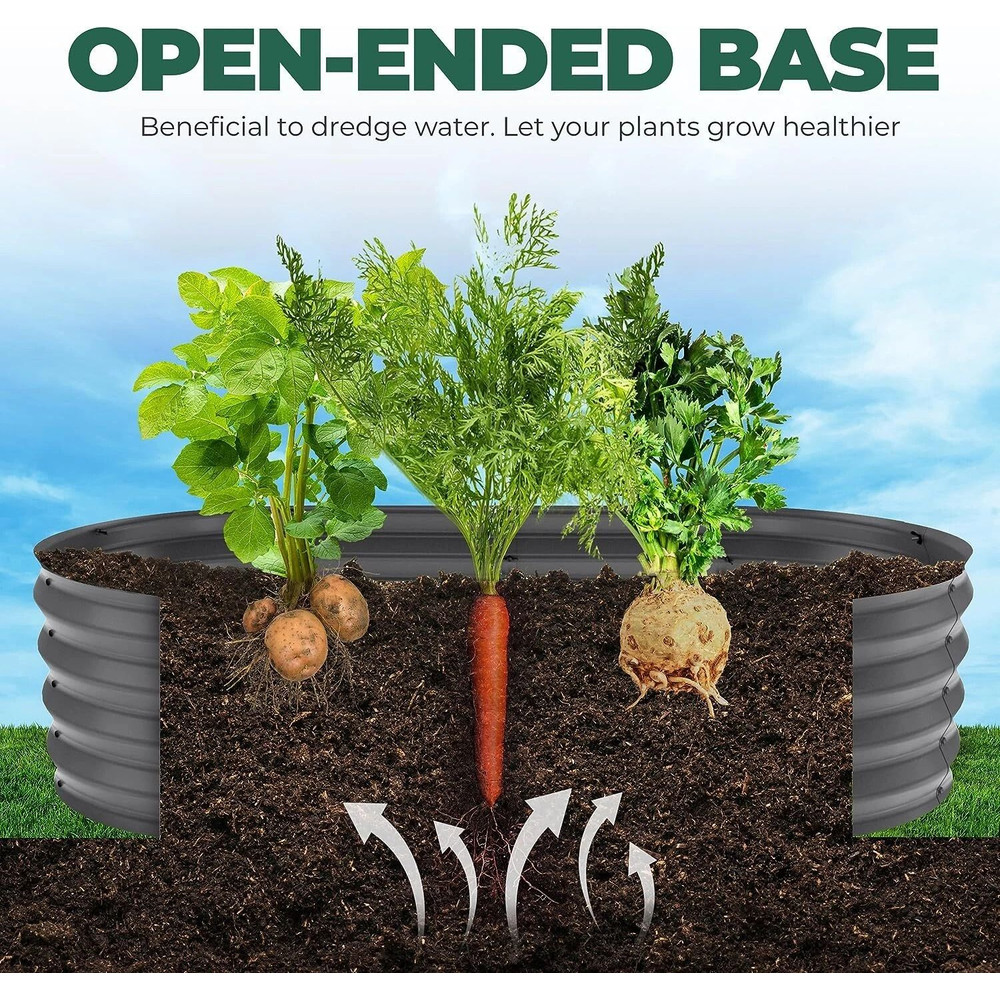 Galvanized Raised Garden Bed Planter Box For Vegetables Outdoor Durable Steel Planter By Utopia Ho 7