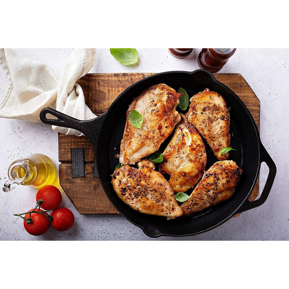 Utopia Kitchen PreSeasoned 125 Inch Cast Iron Skillet Multipurpose Use For Stovetop Oven Grill 4