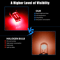 LED Red Strobe Brake Tail Parking Lights Flashing Stop Bulbs Brighter Plug Play With Heat Dissipati 4