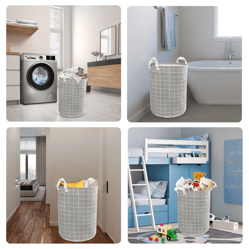 Foldable Laundry Hamper With Waterproof Coating Large Dirty Clothes Basket Wash Bag Organizer For 4