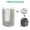 Foldable Laundry Hamper With Waterproof Coating Large Dirty Clothes Basket Wash Bag Organizer For 3