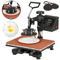 Heat Press Machine For TShirts Combo Kit Sublimation Swing Away Multifunctional TShirt Printing Pre