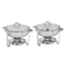 Stainless Steel Chafing Dish Set Buffet Catering Food Warmers Heavy Duty Chafer Trays For Wedding P 5