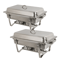 Stainless Steel Chafing Dish Set Buffet Catering Food Warmers Heavy Duty Chafer Trays For Wedding P 9