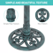 Luxury Bird Bath Garden Decorative Assembled Verdigris Bird Feeder Outdoor Patio Backyard Water Bow 5