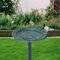 Luxury Bird Bath Garden Decorative Assembled Verdigris Bird Feeder Outdoor Patio Backyard Water Bow 1