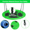 HeavyDuty Adjustable Round Saucer Tree Swing Set With Web Net Outdoor Playground Swing For Kids Bac 3