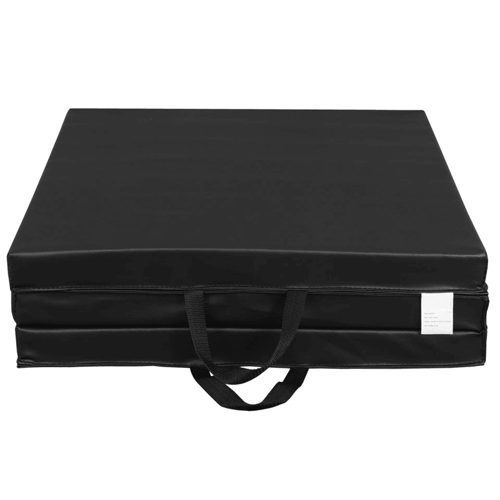 NonSlip PU Leather Folding Gym Mat Portable Exercise Mat For Gymnastics Yoga Pilates Stretching Tum 4