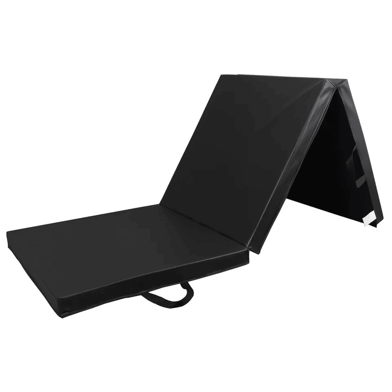 NonSlip PU Leather Folding Gym Mat Portable Exercise Mat For Gymnastics Yoga Pilates Stretching Tum 6