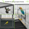 Large Bird Cage For Macaw Cockatoo Parrot Finch Secure Locking Door Spacious Metal Aviary Durable 6
