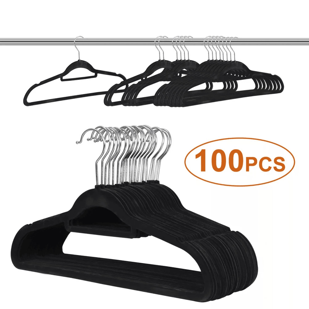 Premium Sturdy Rotatable Clothes Hangers For Suits Shirts Pants Space Saving NonSlip Velvet Hanger 0