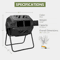 Compost Tumbler Dual Rotating Outdoor Garden Compost Bin For Fast Efficient Composting 1