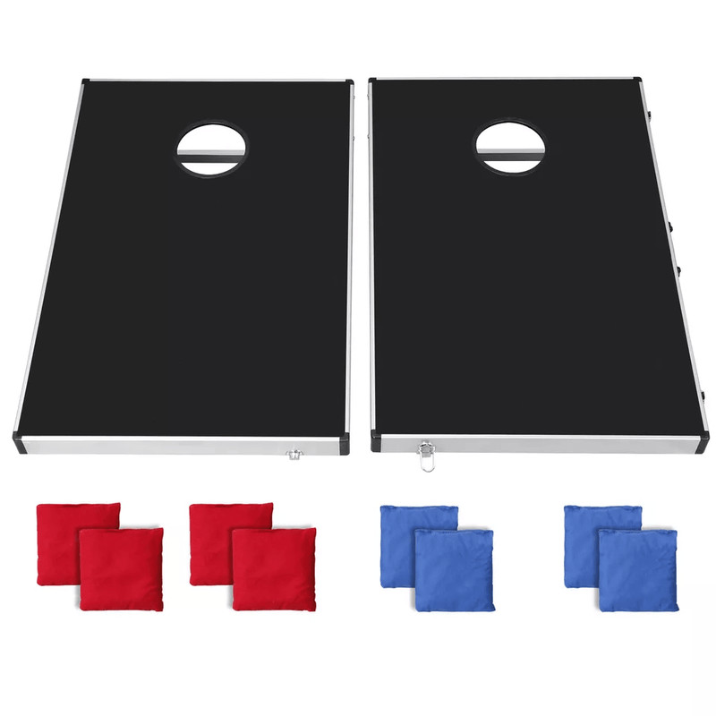 Cornhole Bean Bag Toss Set Outdoor Party Game Boards For All Ages With Carry Case 3
