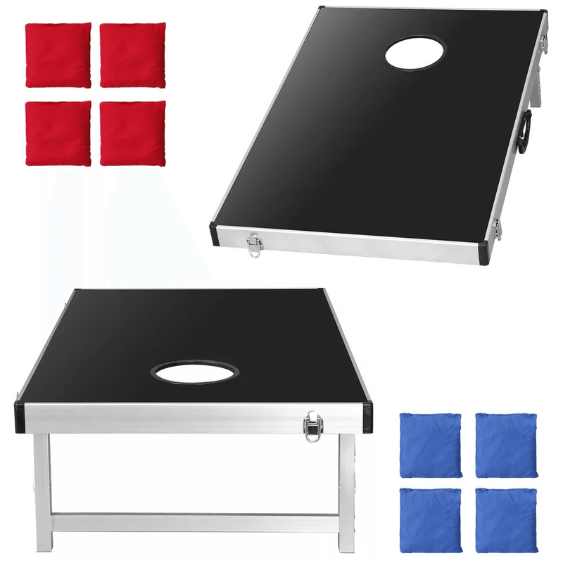 Cornhole Bean Bag Toss Set Outdoor Party Game Boards For All Ages With Carry Case 2