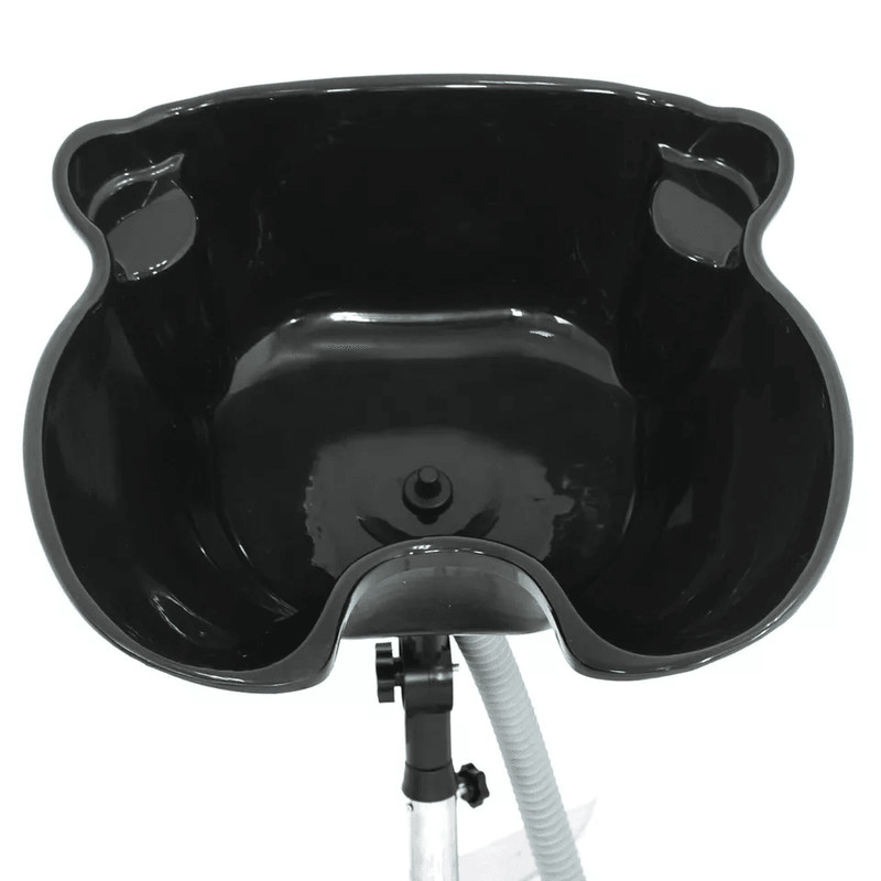 Professional Portable Salon Shampoo Basin Height Adjustable Black Hair Washing Treatment Bowl For B 5