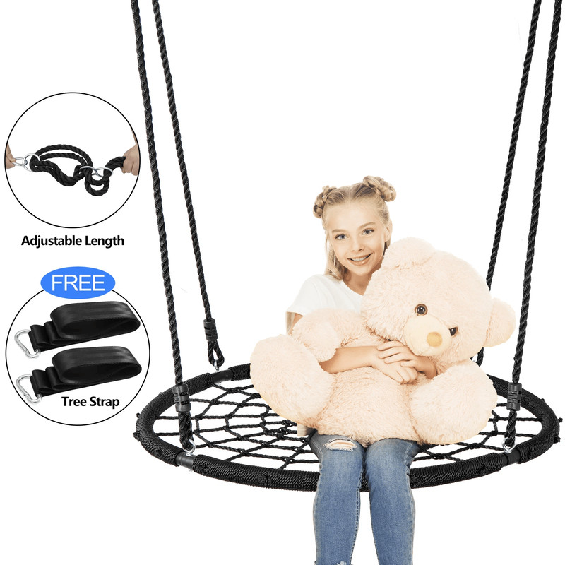 Spider Web Tree Net Swing Heavy Duty Safe Nylon Rope EZ Setup 0