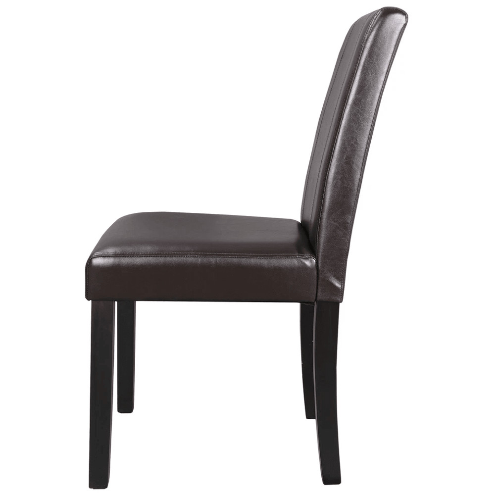 Formal Dining Room Chairs Set Parson Style With Leather Accent And Solid Wood Legs Modern Upholster 8