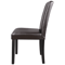 Formal Dining Room Chairs Set Parson Style With Leather Accent And Solid Wood Legs Modern Upholster 8
