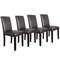 Formal Dining Room Chairs Set Parson Style With Leather Accent And Solid Wood Legs Modern Upholster 2