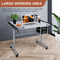 Tempered Glass Adjustable Rolling Drawing Drafting Table Professional Art Craft Work Station With 2