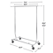 Rolling Garment Rack Collapsible Clothes Rack On Wheels Adjustable Silver Steel Hanging Rail 3