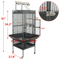 Large Parrot Cage With Stand Pet Bird Play Top For Parakeet Finch Conure Steel Cage Perches 3