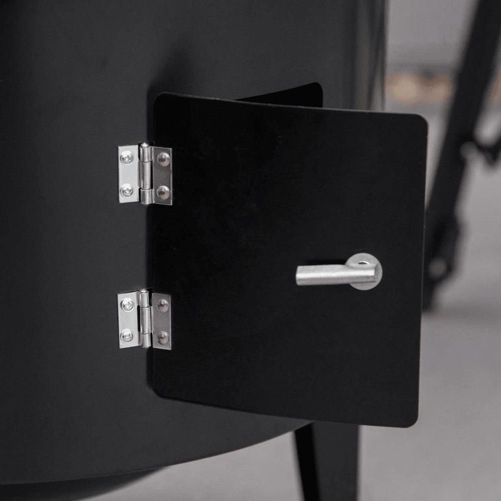 Outdoor BBQ Charcoal Smoker Grill With Cooking Racks Builtin Heat Thermometer Heavy Duty Outdoor B 5