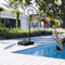 Adjustable Outdoor Basketball Hoop System For Pool Water Sports Portable Game Play Set For Backyard