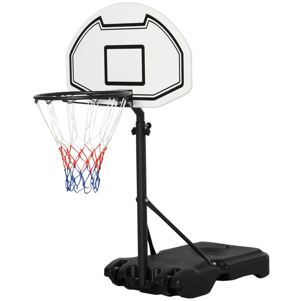 Adjustable Outdoor Basketball Hoop System For Pool Water Sports Portable Game Play Set For Backyard