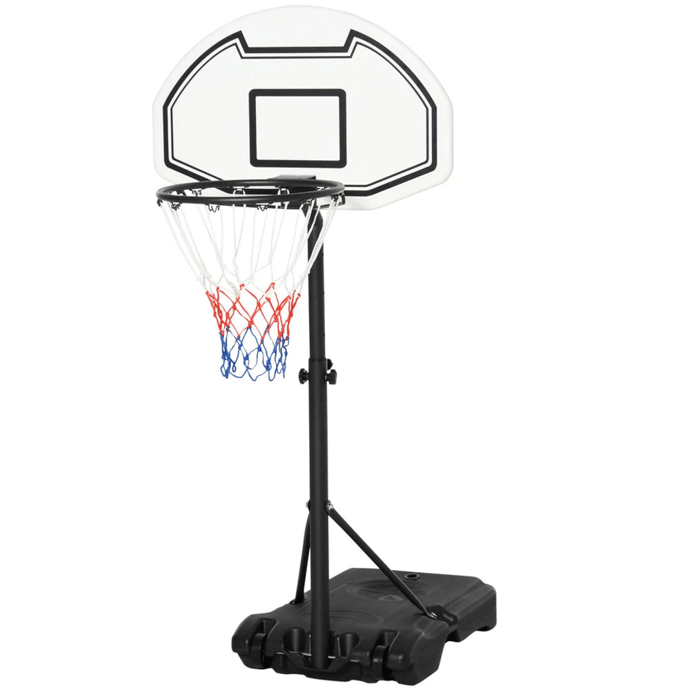 Adjustable Outdoor Basketball Hoop System For Pool Water Sports Portable Game Play Set For Backyard