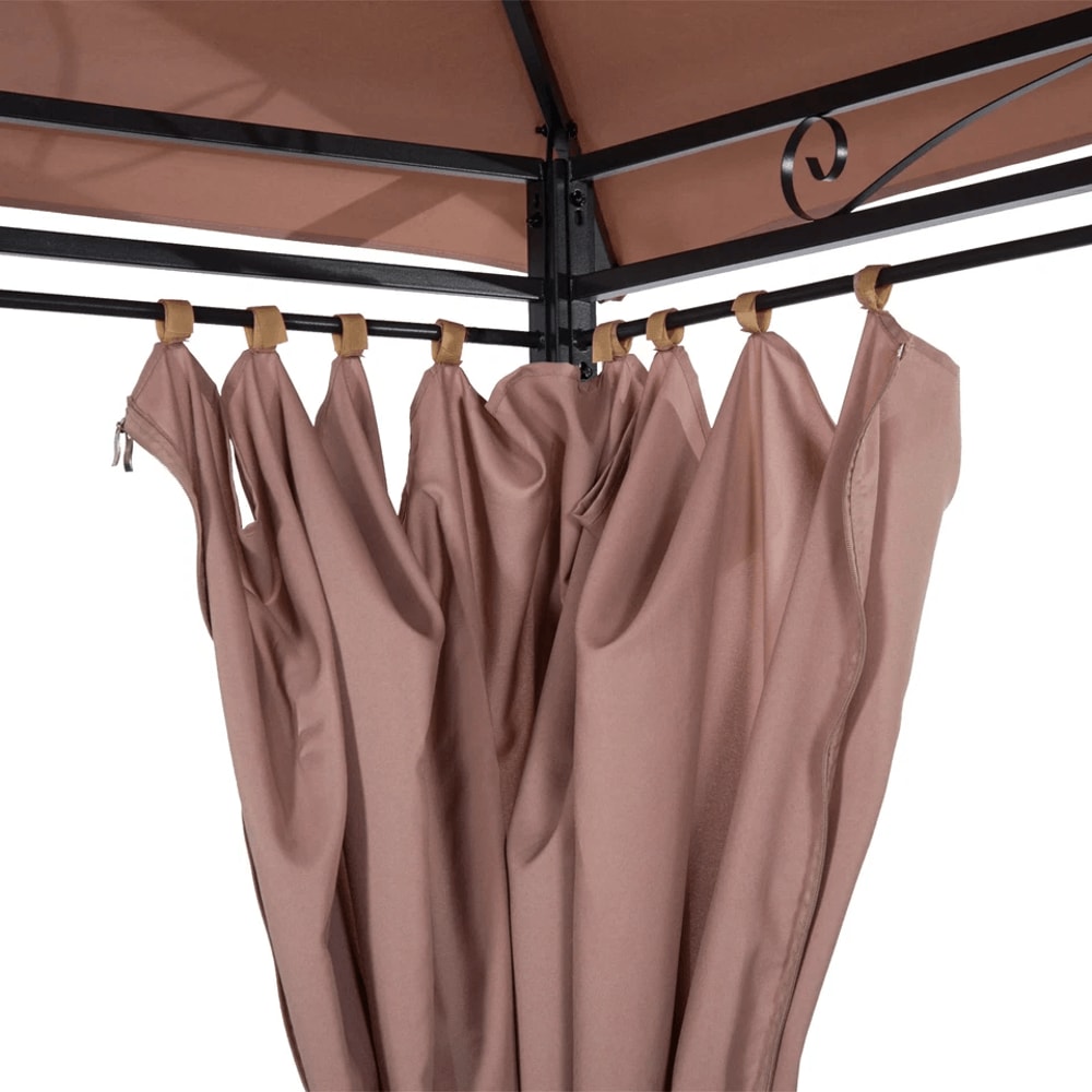 Outdoor 2Tier Vented Canopy Steel Gazebo BBQ Party Tent Shelter Shade Durable Patio Garden Pavilion 6