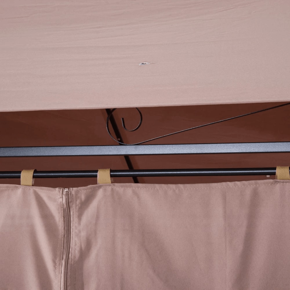 Outdoor 2Tier Vented Canopy Steel Gazebo BBQ Party Tent Shelter Shade Durable Patio Garden Pavilion 7