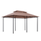 Outdoor 2Tier Vented Canopy Steel Gazebo BBQ Party Tent Shelter Shade Durable Patio Garden Pavilion 8