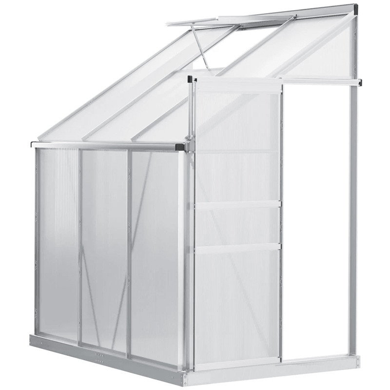 Walkin Garden Polycarbonate Greenhouse Kit With Adjustable Vent Clear HeavyDuty Outdoor Plant Grow 8