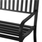 Heavy Duty Outdoor Bench Steel Patio Garden Furniture Park Chair For Backyard Deck Porch Seating 7