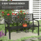 Heavy Duty Outdoor Bench Steel Patio Garden Furniture Park Chair For Backyard Deck  Porch Seating 3