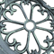 Antique Cast Aluminum Outdoor Patio Garden Bench Rose Design Park Yard Furniture WeatherResistant S 8