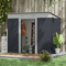 Metal Outdoor Storage Tool Garden Shed With Dual Air Vents For Backyard HeavyDuty WeatherResistant 5