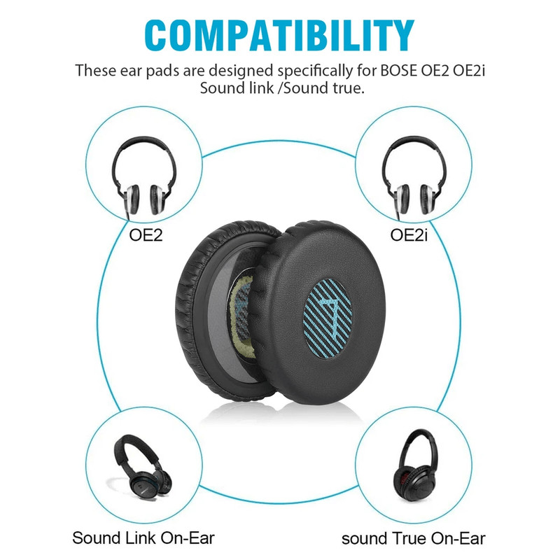 Premium Ear Pads Foam For BOSE Soundlink OnEar Headphones Replacement Soft Cushions For Superior Co 7