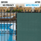 Privacy Fence Screen Shade Cover Mesh For Patio Garden Outdoor Windscreen UV Block Green HDPE Mesh 3