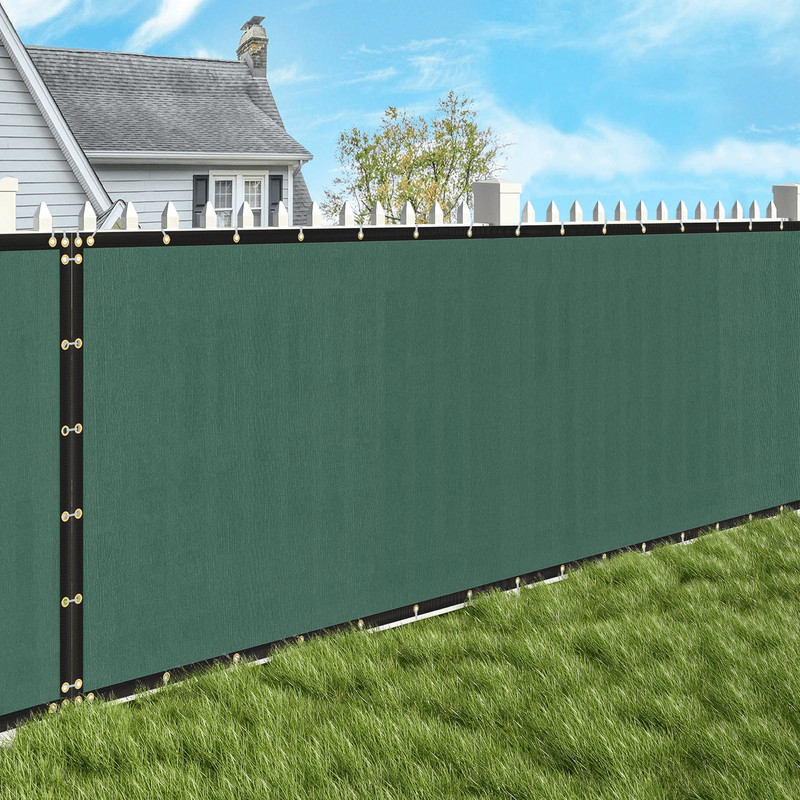 Privacy Fence Screen Shade Cover Mesh For Patio Garden Outdoor Windscreen UV Block Green HDPE Mesh 0