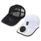 Solar Powered Fan Hat for Men and Women, Breathable Summer Mesh Sunshade Duck Tongue Cap for Outdoor Beach, Hiking