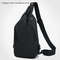 Solid Color Men Chest Bag With USB Charging Port Casual Nylon One Shoulder Crossbody Bag For Outdoo 6