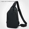 Solid Color Men Chest Bag With USB Charging Port Casual Nylon One Shoulder Crossbody Bag For Outdoo 6