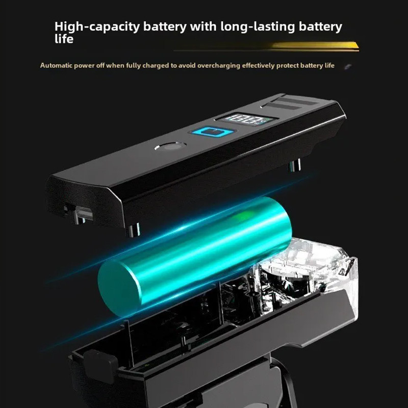 Rechargeable Bike Headlight with Battery, Bright Bicycle Front Light Type-C USB Handlebar Flashlight for Cycling