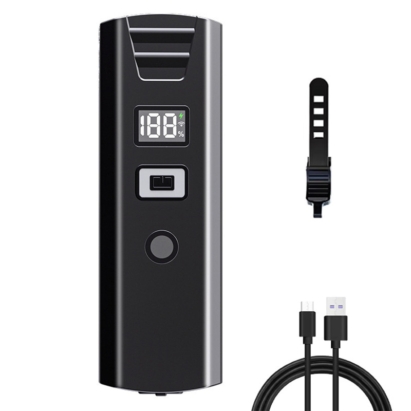 Rechargeable Bike Headlight with Battery, Bright Bicycle Front Light Type-C USB Handlebar Flashlight for Cycling