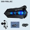 Bluetooth 53 Motorcycle Helmet Headset Waterproof Earphones With Speaker TriColor Ambient Light Au 5
